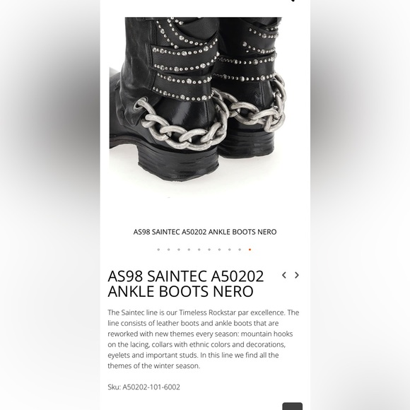 A.S.98 BNIB Black Moto booties size EU 38 - Picture 2 of 6